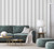 9810-4 - Essential Stripes LANE STRIPE Green Silver Grey Galerie Wallpaper