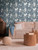 CL65226 - Cosmo Living Petal Poetry - Unfold Blue Silver Grey Galerie Wallpaper