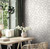 35781 - Boho Fine Linen Floral Silver Grey Galerie Wallpaper
