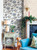 8303 - Blooming Garden Jacobin Garden Blue Beige Galerie Wallpaper