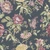 8308 - Blooming Garden Oriente Garden Blue Green Pink Galerie Wallpaper