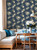 8332 - Blooming Garden Vintage Garden Blue Beige Galerie Wallpaper