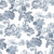 8342 - Blooming Garden Toile Garden Blue Galerie Wallpaper