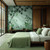BB30196 - Bombay Design Floral Green Silver Grey Pink Galerie Wallpaper Mural