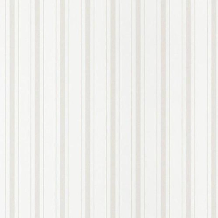 81571102 - Fontainebleau Beige White Stripe Casadeco Wallpaper