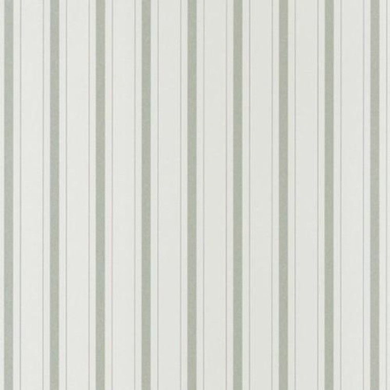 81577104 - Fontainebleau Green White Stripe Casadeco Wallpaper