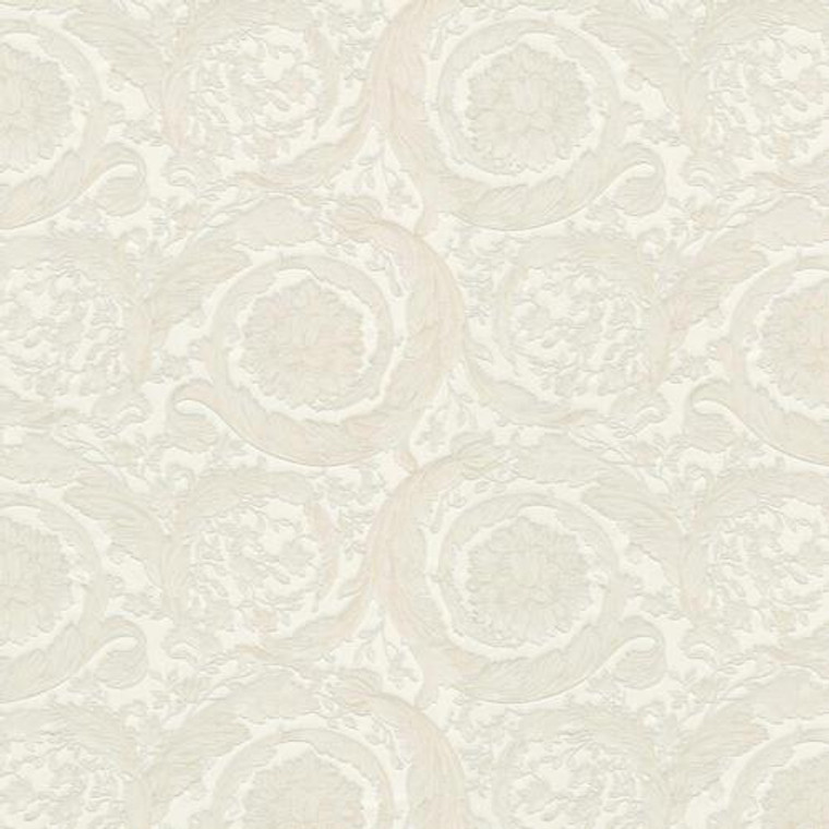 935832 - Versace Swirling Florals Flowers Cream AS Creation Wallpaper