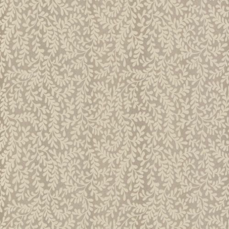 1601-104-02  - Rosemore Small Leaf Trail Taupe 1838 Wallpaper