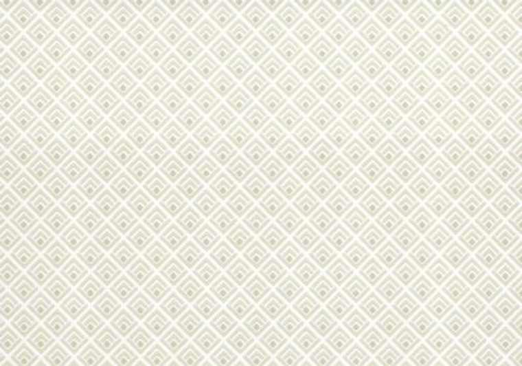 1838 Wallcoverings 1703-112-01 - Camellia Geometric Cream 1838 Wallpaper roll - luxury design for UK feature walls