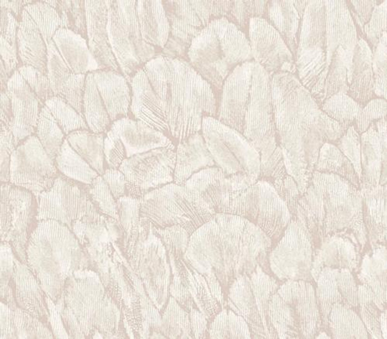 1804-119-02  - Aurora Feathers Plumage Natural Pearlescent 1838 Wallpaper