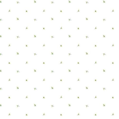 Galerie CK36600 - Kitchen Style 3 Petite Leaf Sprigs Green White Galerie Wallpaper roll - luxury design for UK feature walls