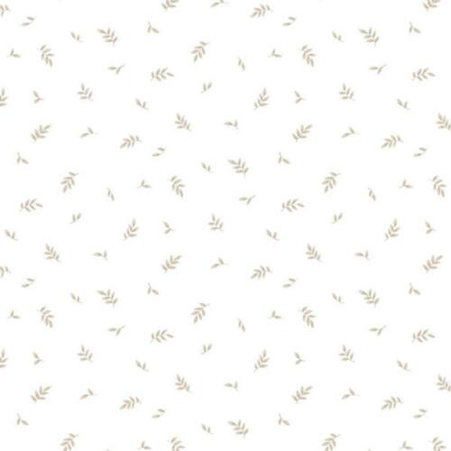 Galerie CK36610 - Kitchen Style 3 Leaf Sprigs Neutral White Galerie Wallpaper roll - luxury design for UK feature walls