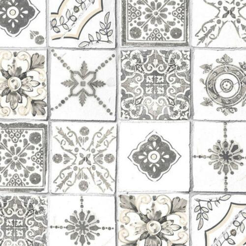 Galerie CK36620 - Kitchen Style 3 Ceramic Tiles Beige Grey White Galerie Wallpaper roll - luxury design for UK feature walls