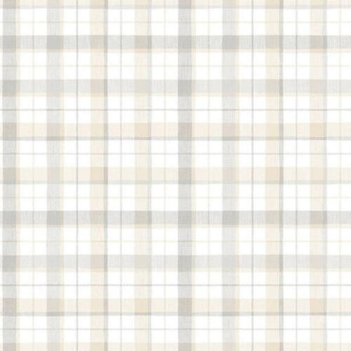 Galerie CK36627 - Kitchen Style 3 Plaid Checked Beige Grey Galerie Wallpaper roll - luxury design for UK feature walls