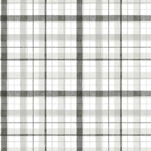 Galerie CK36628 - Kitchen Style 3 Plaid Checked Black Grey Galerie Wallpaper roll - luxury design for UK feature walls