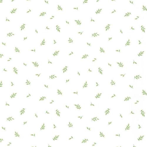 Galerie KB25621 - Kitchen Style 3 Leaf Sprigs Green White Galerie Wallpaper roll - luxury design for UK feature walls