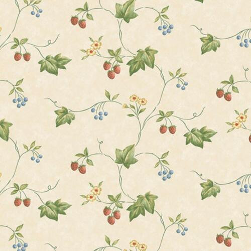 Galerie KE29900 - Kitchen Style 3 Leafy Fruit Trail Multicoloured Galerie Wallpaper roll - luxury design for UK feature walls