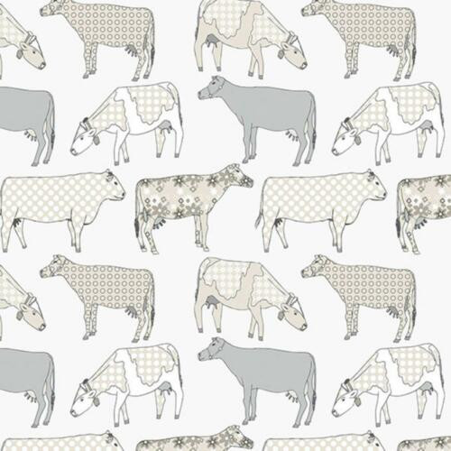Galerie KE29952 - Kitchen Style 3 Cows Neutral Grey Beige Galerie Wallpaper roll - luxury design for UK feature walls