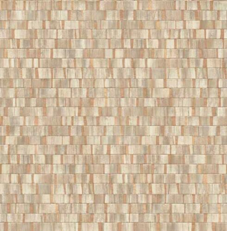 FD24925 - Artisan  Small Metallic Wood Copper Fine Decor Wallpaper