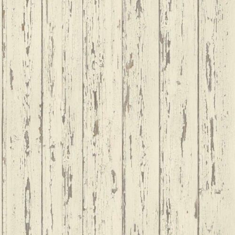 FH37528 - Homestyle Rustic Weathered Wood Cream Brown Galerie Wallpaper