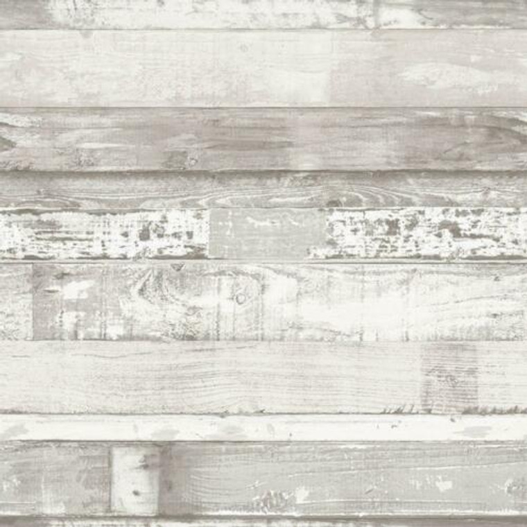 FH37558 - Homestyle Rustic Textured Wood Grey White Galerie Wallpaper Mural