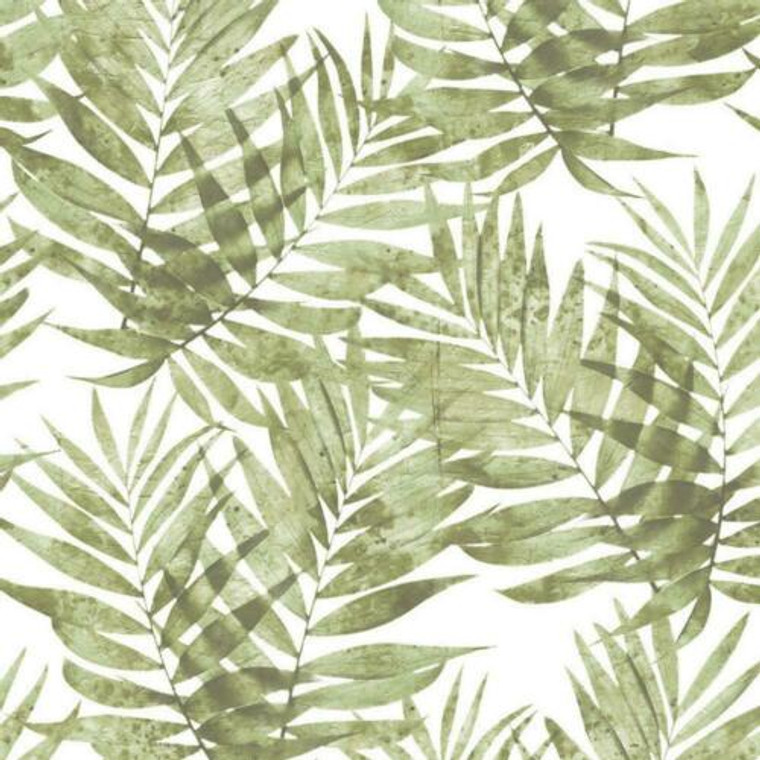 G67944 - Organic Textures Leaf Design Rich Green Galerie Wallpaper