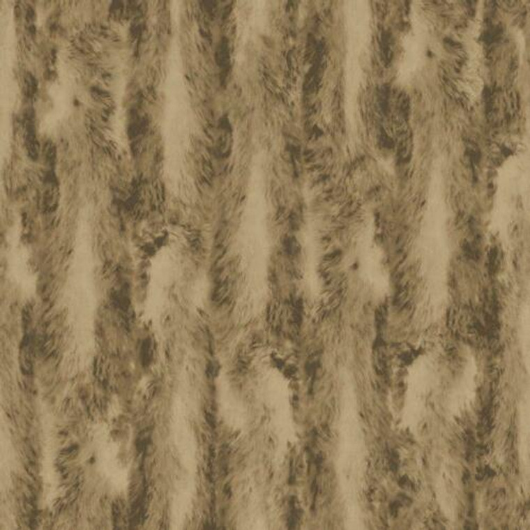 G67949 - Organic Textures Faux Fur Design Brown Beige Galerie Wallpaper