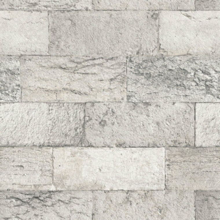 G67969 - Organic Textures Textured Rustic Brickwork Grey Galerie Wallpaper