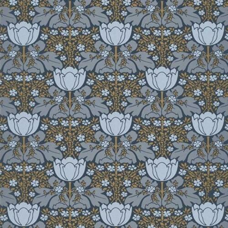 BEEP82236216 - Belle Epoque Blue Floral Design Casadeco Wallpaper