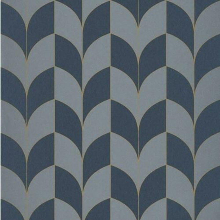 BEEP82256203 - Belle Epoque Blue Retro Design Casadeco Wallpaper