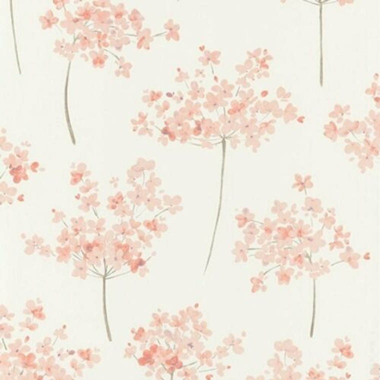 BEEP82281106 - Belle Epoque Peach Beige Floral Flowers Petals Casadeco Wallpaper