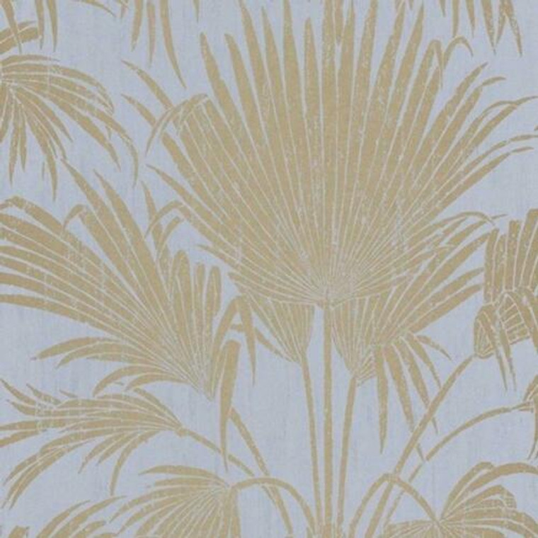 BEEP82312213 - Belle Epoque Burgundy Palm Leaves Casadeco Wallpaper