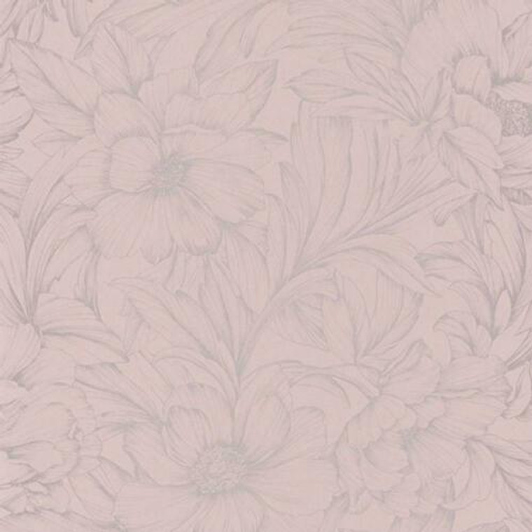 FLRE82354121 - Florescence  Baby Pink Floral Casadeco Wallpaper