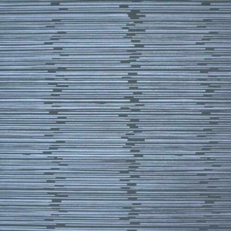 Y6220302 - Mid Century Blue Metallic Mesh Stripes SJ Dixons Wallpaper