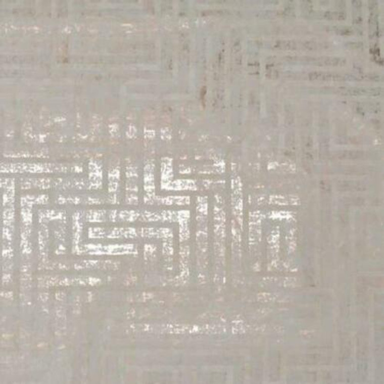Y6220202 - Mid Century Copper Cream Maze Labryinth Geometric SJ Dixons Wallpaper