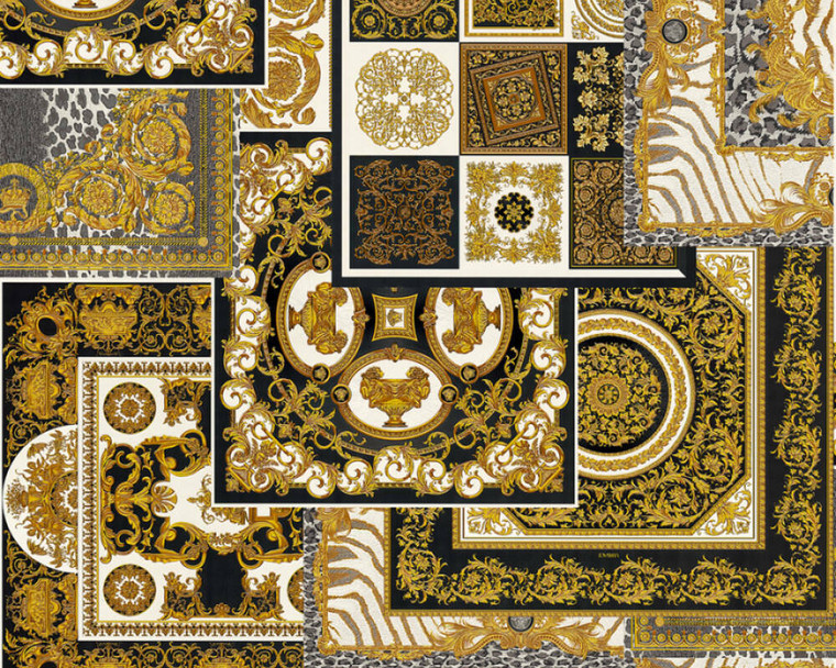 370483 - Versace 4 Ornamental Beige Gold Multicoloured AS Creation Wallpaper