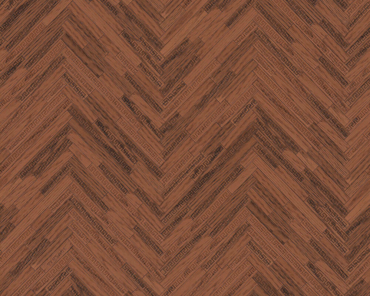 370513 - Versace 4 Tiled Wooden Effect Bronze Brown  AS Creation Wallpaper