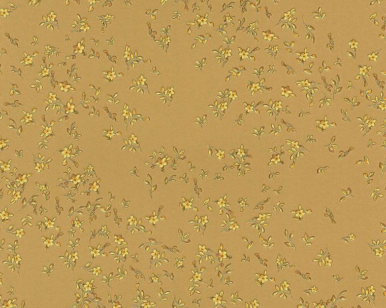 935853 - Versace 4 Floral Gold AS Creation Wallpaper