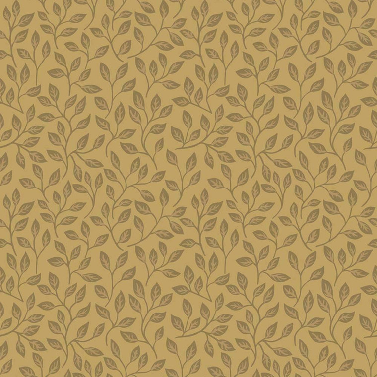 Galerie 33017 - Apelviken Floating Leaf Sprigs Yellow Galerie Wallpaper roll - luxury design for UK feature walls