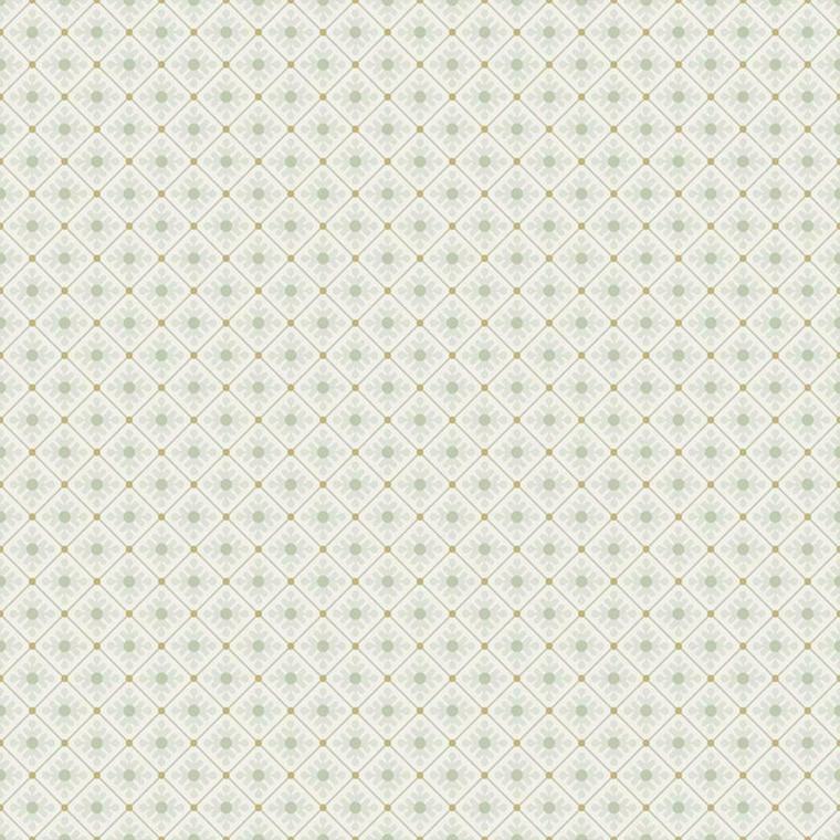 Galerie 33025 - Apelviken Floral Trellis Lightgreen Galerie Wallpaper roll - luxury design for UK feature walls