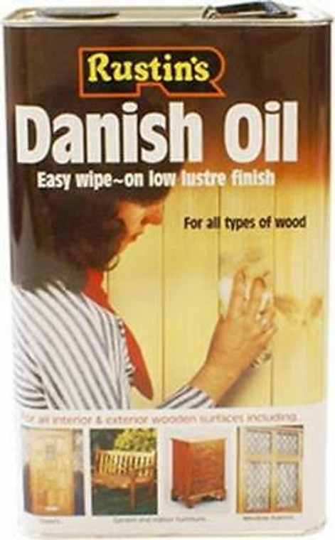500ml Rustins Danish Oil for Interior and Exterior Wood