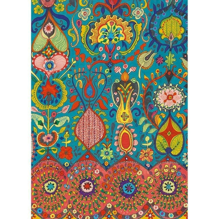 69987077 - Acapulco 60's Flowers Leaves Hearts Multicoloured Casadeco Mural