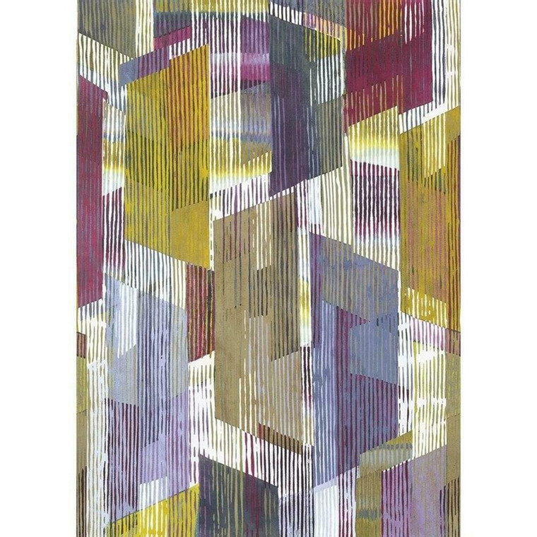 84312202 - Nova Stripes Geometrics Yellow Casadeco Wallpaper Mural