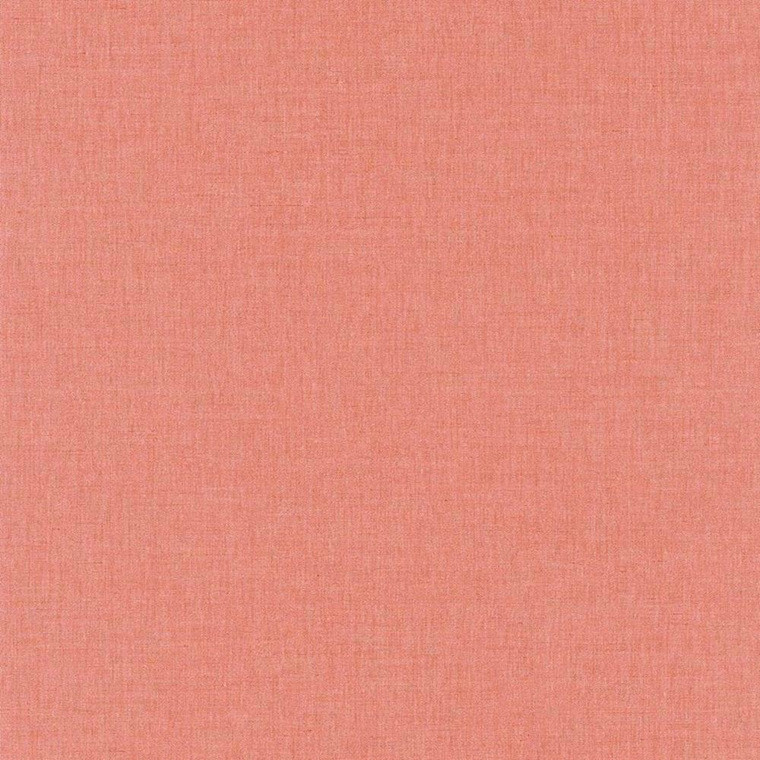 68523698 - Moove Plain Linen Effect Orange Casadeco Wallpaper