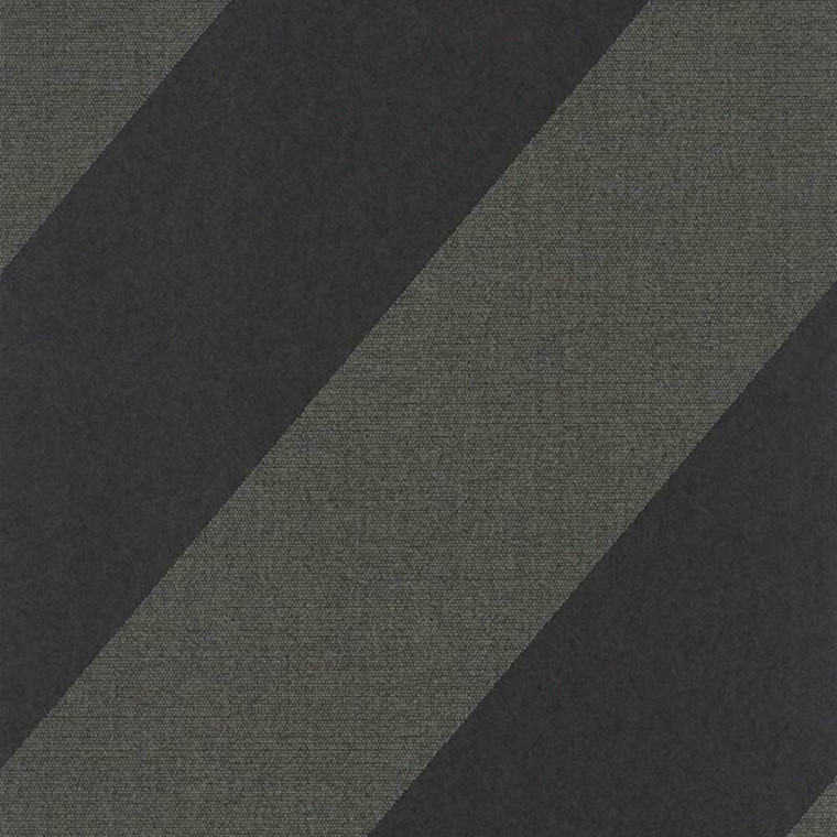 82069508 - Helsinki Oblique Stripes Black Casadeco Wallpaper