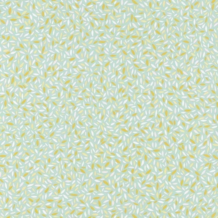 100022112 - Jungle Dainty Scattered Leaves Yellow Casadeco Wallpaper