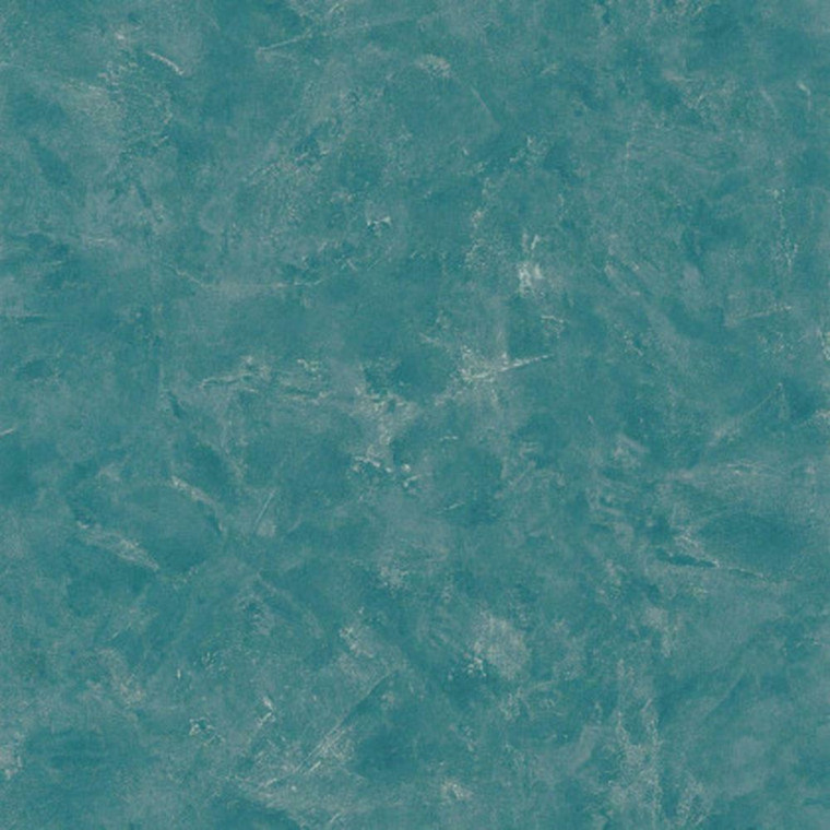 100226360 - Patine Plain Patinated Plaster Blue Casadeco Wallpaper