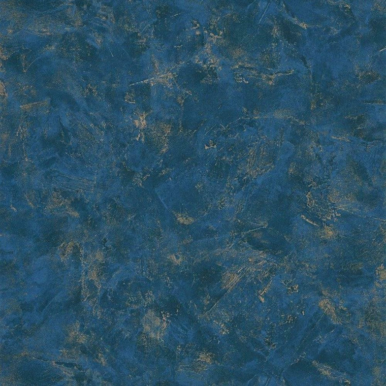 100226520 - Patine Plain Patinated Plaster Blue Casadeco Wallpaper