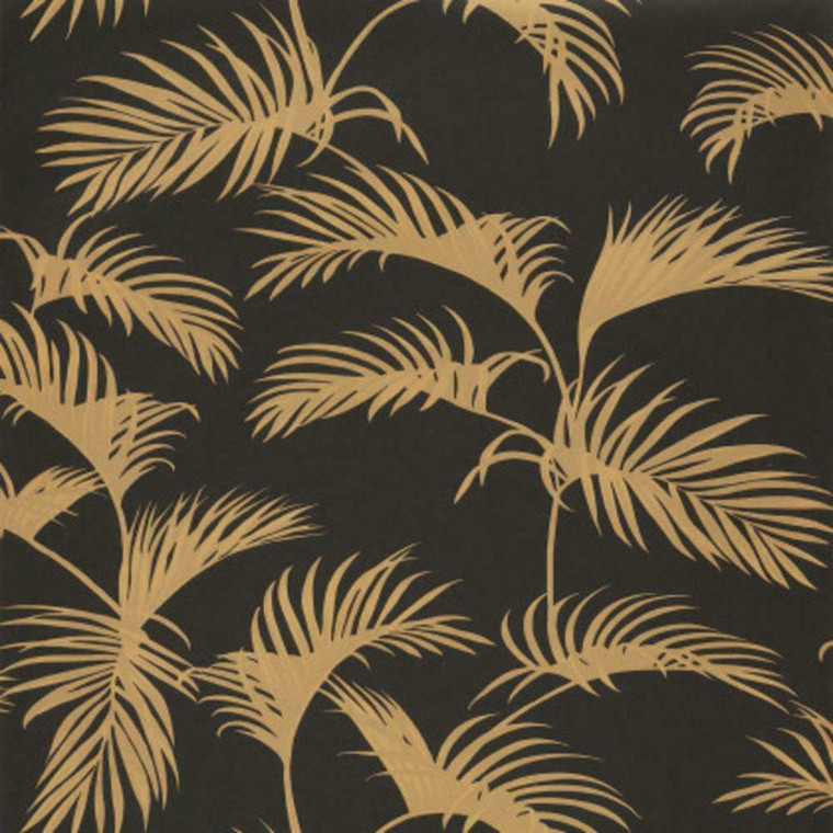 101252090 - Moonlight Palm Fronds Yellow Casadeco Wallpaper