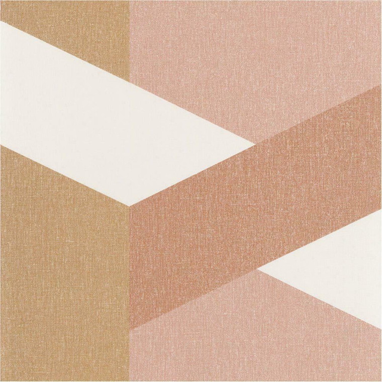 101352118 - Moove Geometric Weave Design Pink Casadeco Wallpaper